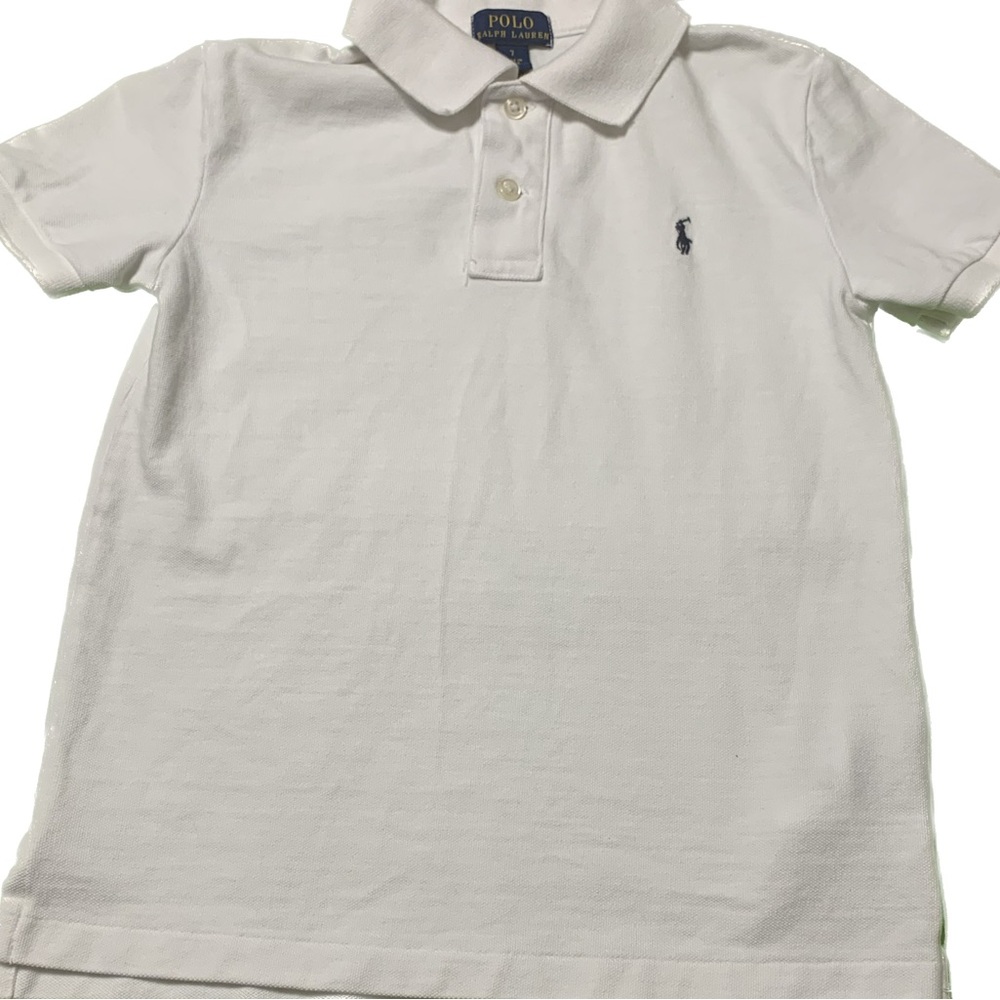 Ralph Lauren classic polo white with short sleeves, size 7